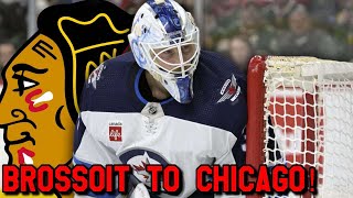 Chicago Blackhawks Sign Laurent Brossoit to 2x33M Contract Jets Fan Reaction [upl. by Ragde]