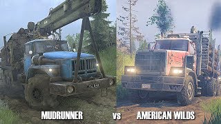 Spintires Mudrunner PS4  American Wilds Grizzly Creek Part 1 [upl. by Sualkin414]