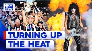 KISS turned up the heat for an epic AFL Grand Final at the MCG  9 News Australia [upl. by Demetri59]