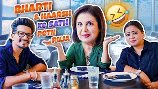 Bharti Aur Haarsh Ke Sath Fun Lunch  FarahKhanK [upl. by Alliuqet]