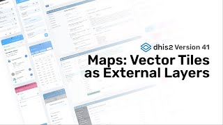 Maps Vector tiles as external layers  dhis2 version41 [upl. by Eudoca]