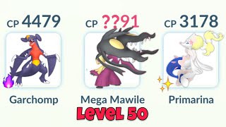 LeveL 50 HUNDO MEGA MAWILE in Pokemon GO BATTLE LEAGUE [upl. by Oicnaneb865]