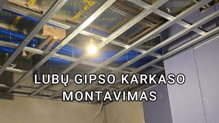 15 LUBŲ GIPSO KARKASO MONTAVIMAS [upl. by Thorma]