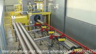 Steel pipe amp Steel Tube shot blast cleaning machine [upl. by Schubert90]