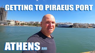 How To Get To Piraeus Port In Athens Greece X96 Bus and Metro Line 1 [upl. by Kort751]