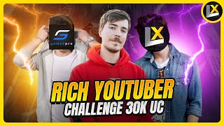 🔥 Rich YouTuber Challenge Me And GameXpro 30000UC  BGMI 2v2  Legend X [upl. by Earehc]