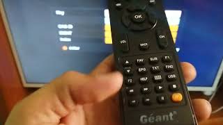 أسهل طريقة لتشفير قناة الأرضية programme national على جهاز Géant HD hybrid plus [upl. by Nylissej904]