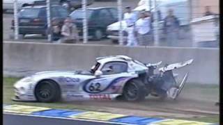 1997  Le Mans  Soheil Ayari and Akihiko Nakaya accidents [upl. by Malca]