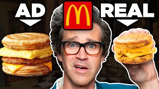 Fast Food Ads vs Real Life Food Test [upl. by Teerpnam]