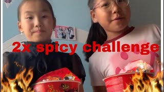 2x spicy challenge 🥵😱 [upl. by Magnus]