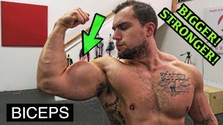 BIGGER STRONGER BICEPS WORKOUT  DUMBBELLS ONLY [upl. by Rakso856]