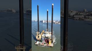 Activity in Galveston Harbor  Do You Know What This Vessel Is For  Galveston Texas [upl. by Tortosa]