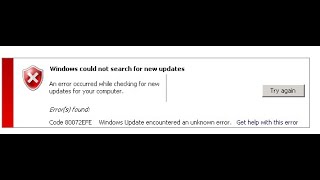 Poradnik jak naprawić bład 80072efe na windows update WINDOWS 7 [upl. by Semaj]