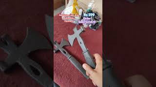 Multifunction hammer axe nailpuller survival hatchet tool outdoor tool multifunction army [upl. by Nospmas]