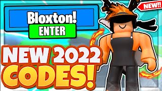 2022 ALL NEW SECRET OP CODES In Roblox Bloxton Mystery [upl. by Clemmy]