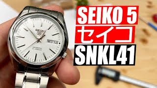 Stunning 37mm Seiko 5 Sports SNKL41  Review Specs [upl. by Dabney703]