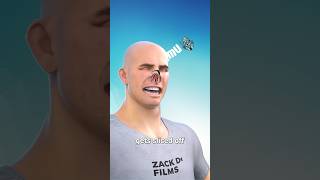 Regrowing New Nose👃 3d animation😱 shorts [upl. by Carlotta497]