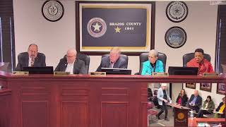 Brazos County Commissioners Court 11212023 [upl. by Alcina]