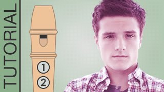 Josh Hutcherson Whistle Meme  Recorder Flute Tutorial [upl. by Sanborn237]