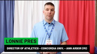 eTeamLove  Lonnie Pries Concordia University Ann Arbor NAIA [upl. by Natsirk961]