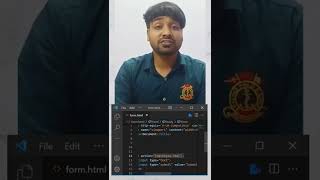 Form Action Attribute In HTML  shorts ytshorts codingshorts [upl. by Fridlund]