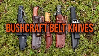 5 Favorite Bushcraft Belt Knives that I Actually Use [upl. by Annavoj]