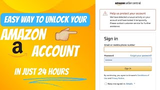 How to Solve Amazon Temporarily locked account Issue amazon [upl. by Nylknarf297]