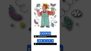 👩‍🌾 Profesiones  Jobs Vocabulario inglés español para niños con stickers en color Shorts [upl. by Byrn]