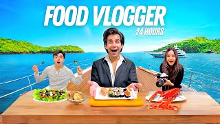 BECOMING REAL FOOD VLOGGER FOR 24 HOURS  Rimorav Vlogs [upl. by Hoban]