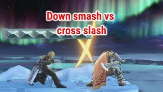 Down smash vs cross slash [upl. by Schatz]