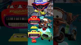 Cars Cruz Ramirez vs Cars Mater Turbo vs Lightning McQueen Eater vs Cars Mater x Tiles Hop [upl. by Fransen]