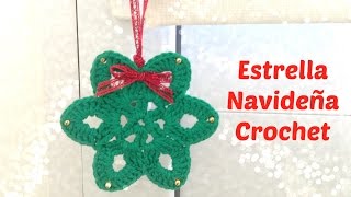 Estrella de navidad a crochet [upl. by Star637]