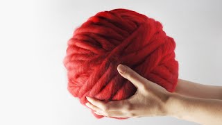 How to spin chunky merino wool yarn without any tools  Ohhio [upl. by Heywood]