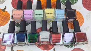 Cracked Polish Haul With Swatches September 2024  BitsOfPolish [upl. by Nyahs478]