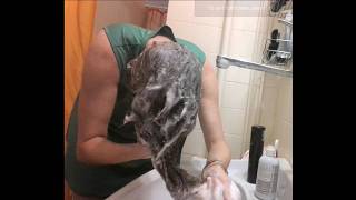 Your Sink Hair Wash Day with ASMR Trailer [upl. by Inaflahk]