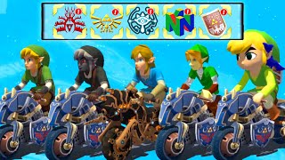 All Playable Link Versions in Mario Kart 8 Deluxe [upl. by Azeel]