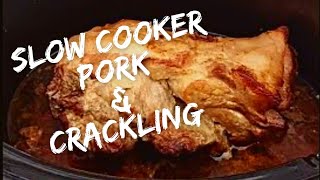 How to cook slow cooker Roast Pork in a Crockpot with Crispy Crackling [upl. by Lamahj19]