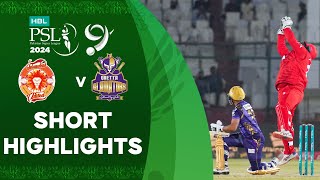 Short Highlights  Islamabad United vs Quetta Gladiators  Match 32  HBL PSL 9  M1Z2U [upl. by Unders]