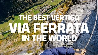 Via Ferrata Murren to Gimmelwald The most famous Via Ferrata in Switzerland [upl. by Yenttihw]