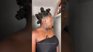 How to Bantu knots naturalhairstyles bantuknots shorts shortshairstyle [upl. by Yerd]