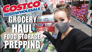 COSTCO GROCERY HAUL FOOD STORAGE PREPPINGSomers In Alaska [upl. by Lebbie]