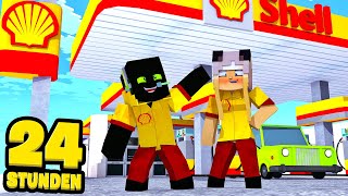 24 STUNDEN an TANKSTELLE ARBEITEN  Minecraft DeutschHD [upl. by Milka]