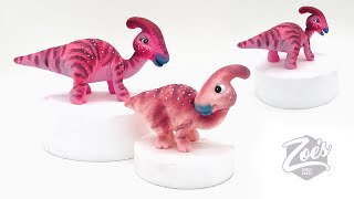 Dinosaur cute cake topper parasaurolophus Facebook live highlights [upl. by Aimas]