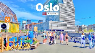 Oslo Norway 🇳🇴  Summer Walk  4K60fps HDR  Walking Tour [upl. by Zednanref]