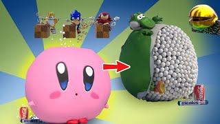 Kirby and friends Inhales Coke and Mentos has a Fun Race and More 🍬🧋 [upl. by Ellene]