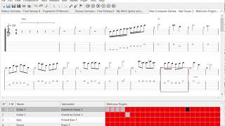 Star Ocean 3 OST  Malicious Fingers  Guitar tab [upl. by Conchita120]