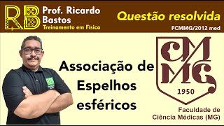 FCMMG 2012  Dois espelhos esféricos côncavos de 40 cm de raio são colocados a um metro de distância [upl. by Zobias577]