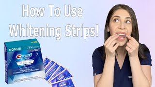 How To Use Whitening Strips [upl. by Latta]