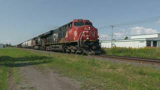 Train Day at Montmagny QC  CN 306402730121 [upl. by Darby618]