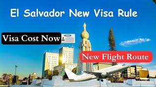 El Salvador Visa New Rule For Indians Visa Fees For Indian New Flight Route For El Salvador [upl. by Estel]